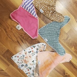 Copper pearl bibs and an extra like new